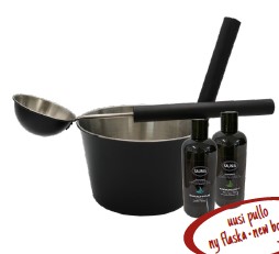 SAUNIA KIULU, KAUHA JA 2x500 ML LÖYLYTUOKSUT - SETTI